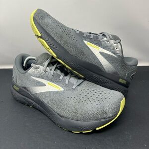 Mens Brooks Ghost 16 Athletic Running Shoes Gray Size Mens 12